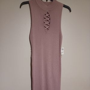 Mauve sweater dress